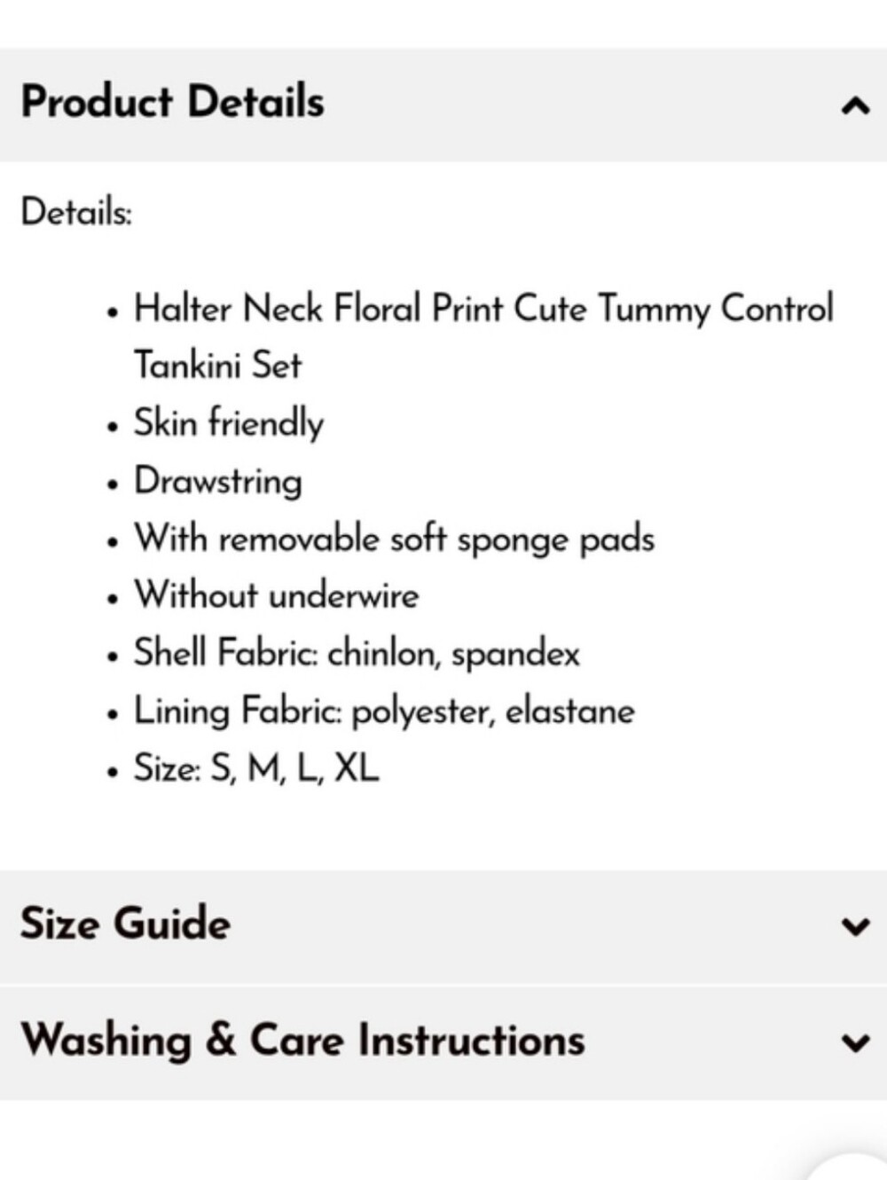 Beachissi NWT Halter Neck Floral Print Tummy Control Tankini Set - Picture 5 of 8